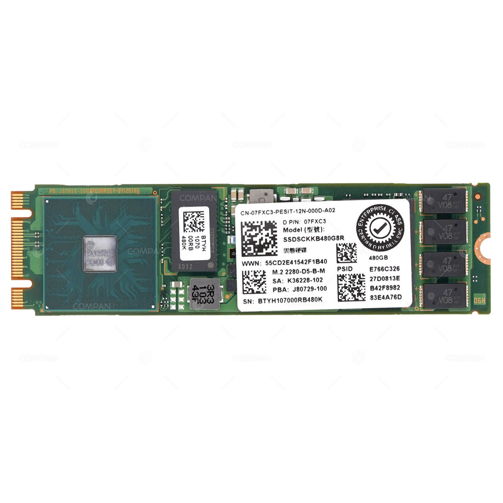 7FXC3  DELL SSD 480GB SATA 6G M.2 2280 TLC